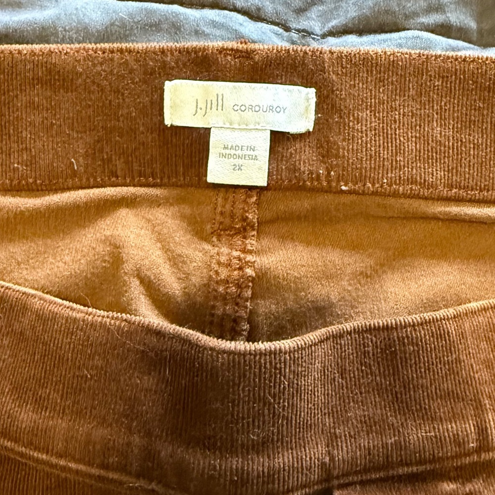 J.Jill Rusty Brown Corduroy Pants 2X